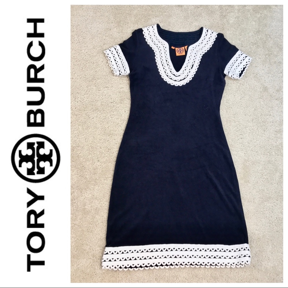 Tory Burch Terry Cotton Embroidered Dress
